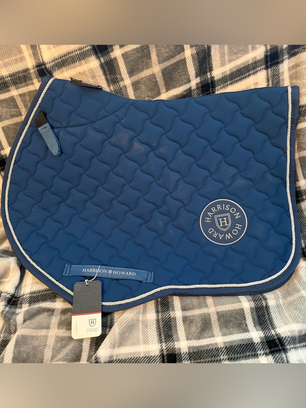 Blue Quilted Saddle Pad
